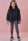 Calça Legging Cinza Canelada Menina Kukiê