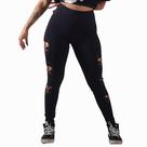Calça Legging Cortes A Laser Caveirinhas Proteção Uv Suplex