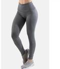 Calça Legging Cós Largo, Grafite Suplex, academia, exercicios, fitness
