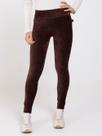 Calça Legging Cotelê Feminina Marrom Calça Legging Cotelê Feminina Marrom