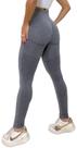 Calça Legging Esportiva Cinza Tamanho Único 36 A 44 Academia Feminina Cintura