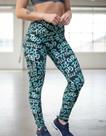 Calça Legging Feminina Academia Cintura Alta Cós Alto Estampada Estampa Zero Transparência Esportiva Conjunto