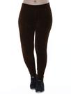 Calça Legging Feminina Anistia Veludo Cotele Grossa Marrom