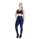 Calça Legging Feminina c/ Bolsos Basic Marinho Amplifit