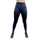 Calça Legging Feminina Cós Alto Recortes Perna Calça Compressão Zero Transparência Musculação