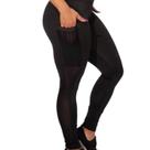 Calça Legging Feminina De Academia Com Bolso Lateral Cintura Alta Fitness Zero Transparência