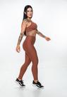 Calça Legging Feminina Extra Power Marrom Cacau Academia