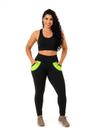 Calça Legging Feminina Grossa Com Bolso Treino Yoga Fitness