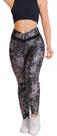Calça Legging Feminina Leg Poliamida Estampada Brilho Gloss
