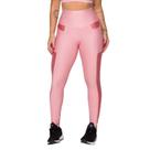 Calça Legging Feminina Poliamida Canelado Bolso Compressão Fitness Academia Grossa Cintura Alta