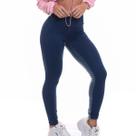 Calça Legging Feminino Cós Alto Duplo Poliamida Zero Transparência Fechamento Zíper Respirável