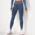 Calça Legging Fitness Camuflada Sem Costura Levanta Bumbum