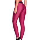 Calça legging fitness com recorte rosa e preto selene sport tamanho:p