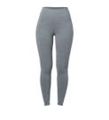 Calça legging fitness com recortes cinza mescla claro she