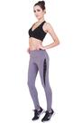 Calça Legging Fitness Detalhe Furadinho em Suplex Cinza