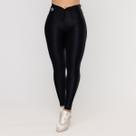 Calça Legging Fitness Feminina Cadarço Cós Poliamida