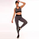 Calça Legging Fitness Feminina Cinza Croco