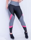 Calça Legging Fitness Feminina Com Recortes Em Tela para Academia e Treinos Calça Legging Fitness Feminina Com Recortes Em Tela para Academia e Treinos