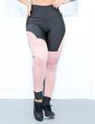 Calça Legging Fitness Feminina Punho com Recortes Coloridos em Cirrê e Tela para Academia e Treinos Calça Legging Fitness Feminina Punho com Recortes Coloridos em Cirrê e Tela para Academia e Treinos