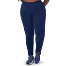 Calça Legging Fitness Plus Size sem Costura Jacquard Colmeia Marinho Zee Rucci