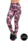 Calça Legging Fitness Vekyo Modas Suplex Cintura e Cós Alto Estampada Roupa de Academia Corrida Feminina