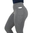 Calça Legging Flanelada Feminina Com Bolso Térmica Forrada Suplex Cós Alto