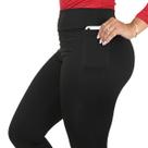 Calça Legging Flanelada Feminina Com Bolso Térmica Forrada Suplex Cós Alto Calça Legging Flanelada Feminina Com Bolso Térmica Forrada Suplex Cós Alto