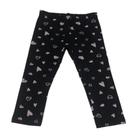 Calça Legging Flanelada Infantil Estampa Coração Brandili