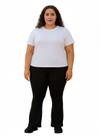 Calça Legging Flare Bailarina Feminina Plus Size Preta