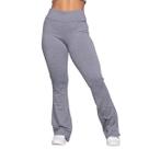 Calça Legging Flare Fitness Vekyo Modas Suplex Cós Alto Bailarina Conforto Academia