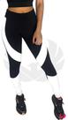 Calça Legging Fly Poliamida - Detalhe Branco Metalic