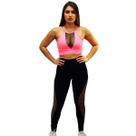 Calça legging ginastica fitness aeróbica academia detalhe arrasto lateral suplex poliamida