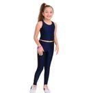 Calça Legging Infantil - Azul Marinho