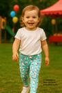 Calça Legging Infantil Estampada Menina 4 Anos