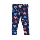 Calça Legging Infantil Feminina Malwee Corações Marinho