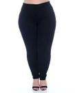Calça Legging Jeans Preta Feminina Plus Size com Lycra Cambos Calça Legging Jeans Preta Feminina Plus Size com Lycra Cambos