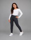 Calça Legging Juvenil Flanelada Feminina Preta 12 a 14 Anos Cor:Preto
