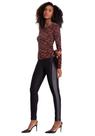 Calça legging malha lateral cirre lunender 66427