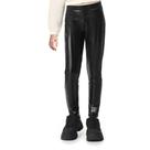 Calça Legging Meninas Tecido Malha Foil Brilho Cirré Preta Kamylus