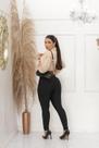 Calça Legging Montaria Flanelada Preta