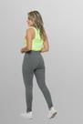 Calça Legging PELUCIADA Cós Alto Cinza Mescla - Confortável e Quente