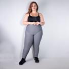 Calça Legging Plus Size Mescla com Bolsos
