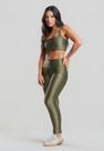 Calça Legging Poliamida Texturizada Com Brilho Verde Salvatore Calça Legging Poliamida Texturizada Com Brilho Verde Salvatore