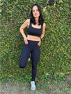 Calça Legging Preta Cintura Alta Corte Reto Ana