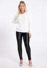Calça legging preta em malha cirre frontal lunender 66428