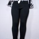 Calça Legging,Preta sem Bolso Zero Transparencia Calça Legging,Preta sem Bolso Zero Transparencia