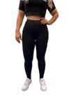 Calça legging recorte zua / banks - preto