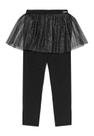 Calça Legging Saia Tule Glitter Quimby