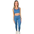 Calça Legging Sem Costura Azul Nevoa Hope Resort