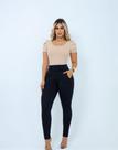 Calça Legging Social Malha Linho Premium Modelo Alfaiataria